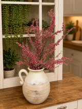 Artificial Pink Glitter Mini Berry Spray — 30 Inch Pink Floral Stem -65676-PK Golden Bell