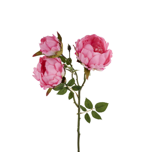 22" Artificial Pink Peony Spray - Floral Stem for Wreaths, Arrangements, & Decor-FS376022