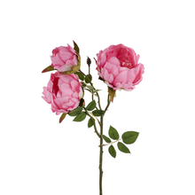 Load image into Gallery viewer, 22&quot; Artificial Pink Peony Spray - Floral Stem for Wreaths, Arrangements, &amp; Decor