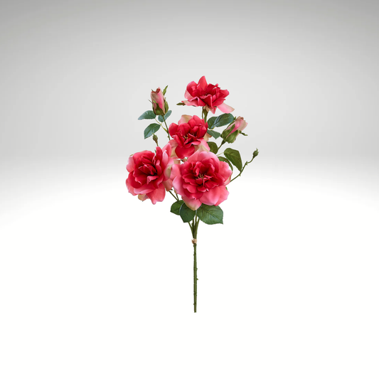 Hot Pink Artificial Rose Bundle-FSR736-BT
