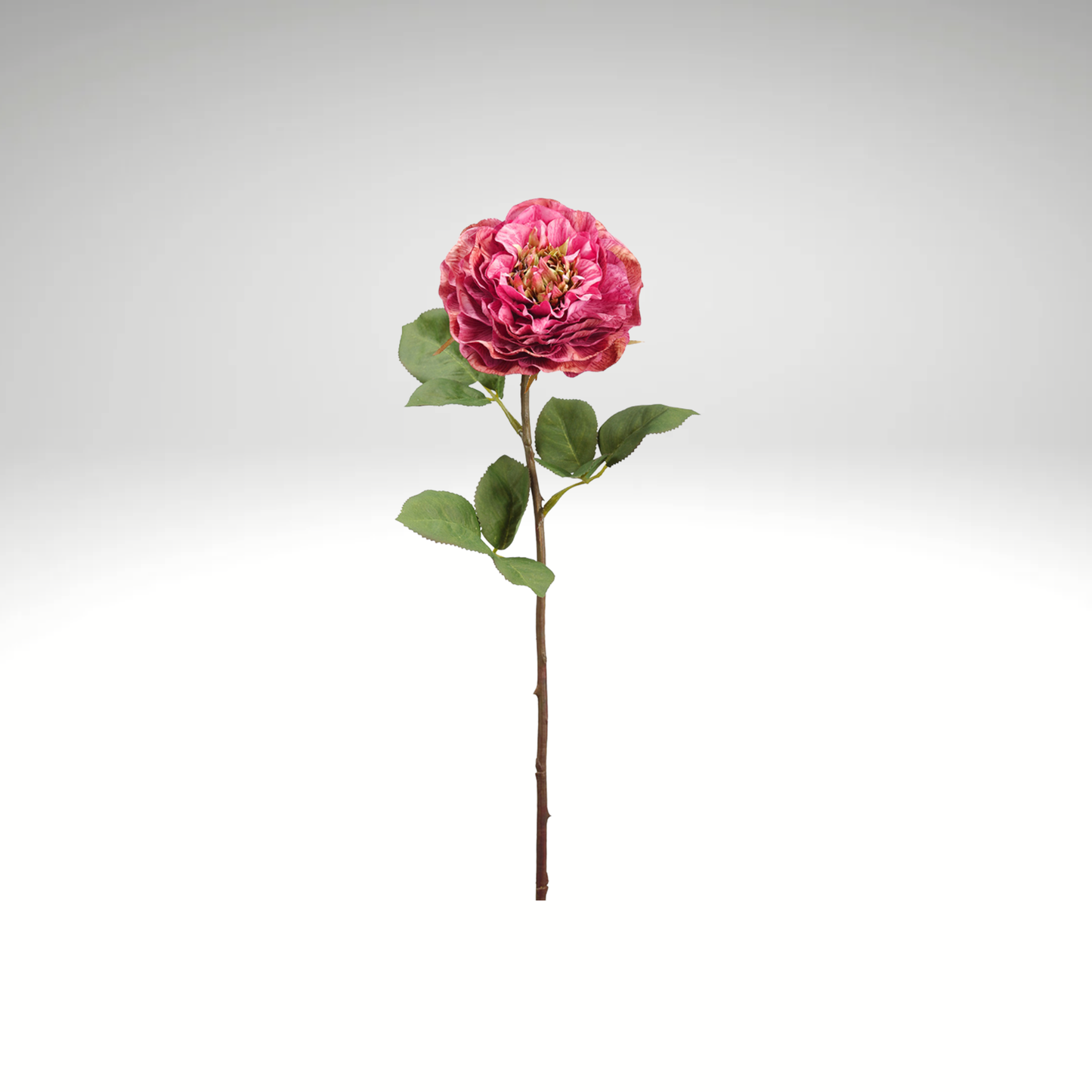 Dark Pink Artificial Rose Spray-FSR155-BT