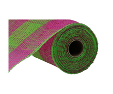 Load image into Gallery viewer, RY8315B2-Faux Jute PP Large Check Mesh-Hot Pink/Fresh Green