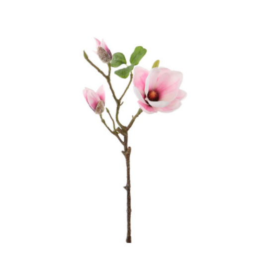 24" Artificial Pink Magnolia Spray – Realistic Bloom Stem for Arrangements-FSM540 Allstate Floral