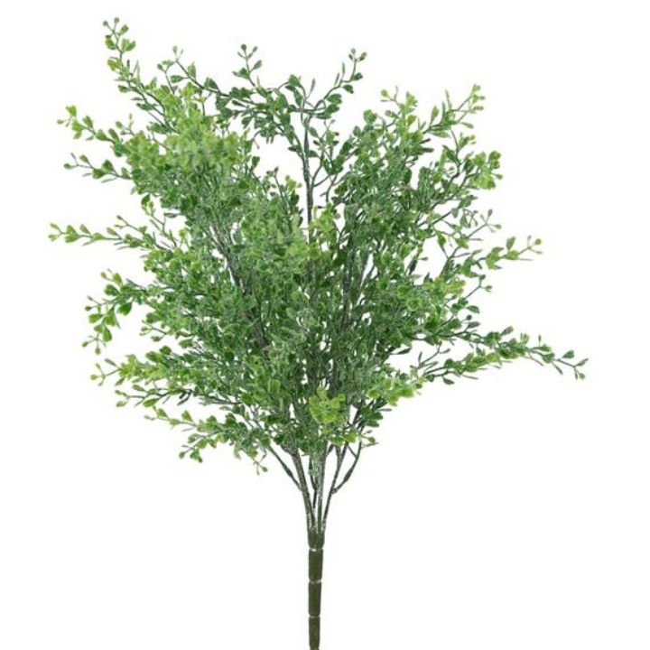 19" Glitter Mini Boxwood Bush | Sparkling Artificial Greenery Pick for Christmas Crafts Craig Bachman