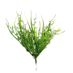 Plastic Grass Bush | Everyday Green Filler Foliage | 14" Bush TCT Crafts