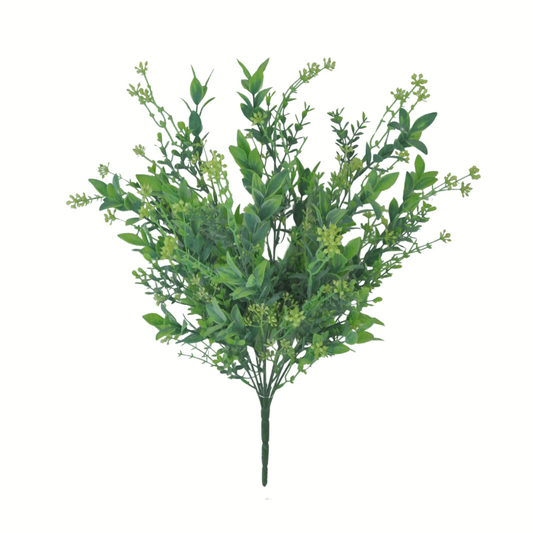 21" UV Resistant Greenery Bush for Outdoor Planters Golden Bell