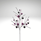 Purple & Black Halloween Tinsel Spray | Glitter Ball Floral Pick-HH133723 TCTCrafts