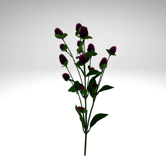 27'' Purple Artificial Globosa Spray - 7 Stems for Floral & Home Decor (Copy) Liberty Floral