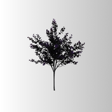 Artificial Dark Purple Halloween Boxwood Bush — 17 Inch Dark Floral Stem for Halloween-65691-PU Golden Bell