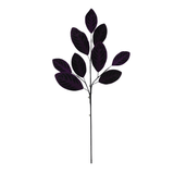 Purple Glitter Magnolia Leaf Spray — 32 Inch Holiday Stem-65706-PU Golden Bell