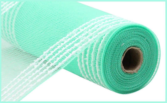 Mint Green Snowdrift Mesh for Wreaths - 10.25" x 10yd - Wide Border Crafting Material-RY8115Y6 Craig Bachman
