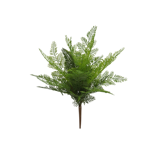 Real Touch Fern Bundle Artificial Greenery Bush 18in-84821-UV Golden Bell