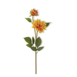 Real Touch Orange Dahlia Stem — 24 Inch Moody Fall Floral Stem for Arrangements and Vase Styling-19445C-OR K & K Interiors