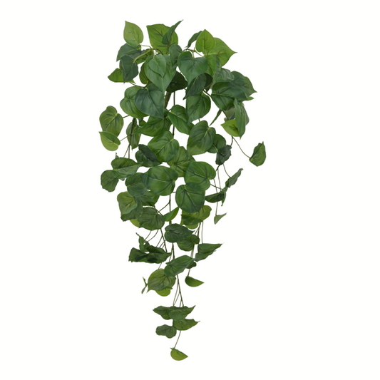 32" Artificial Philodendron Hanging Vine with 87 Leaves-21162 Golden Bell