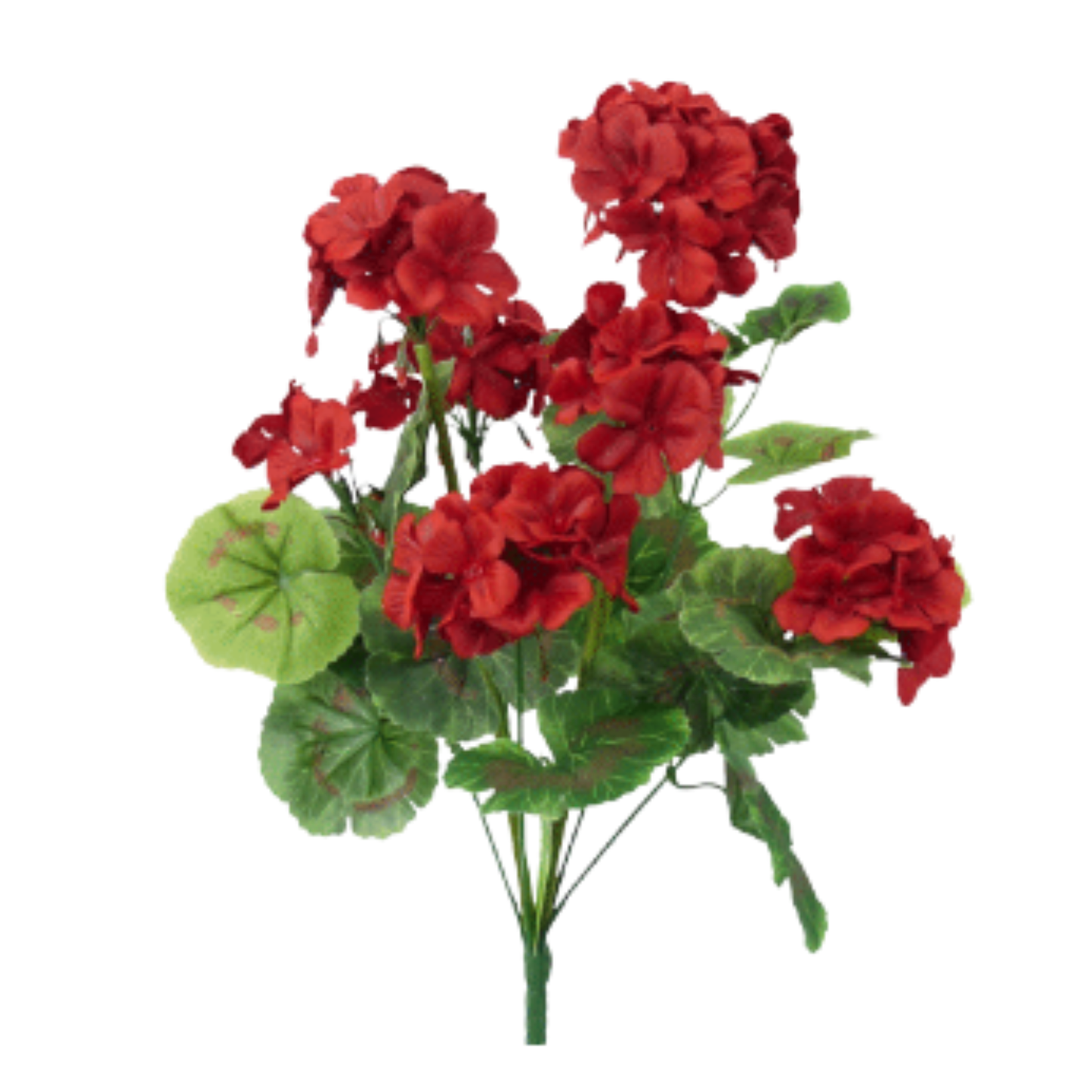 17 Inch Artificial Red Geranium Bush for Wreaths Arrangements and Decor-35043RD Liberty Floral
