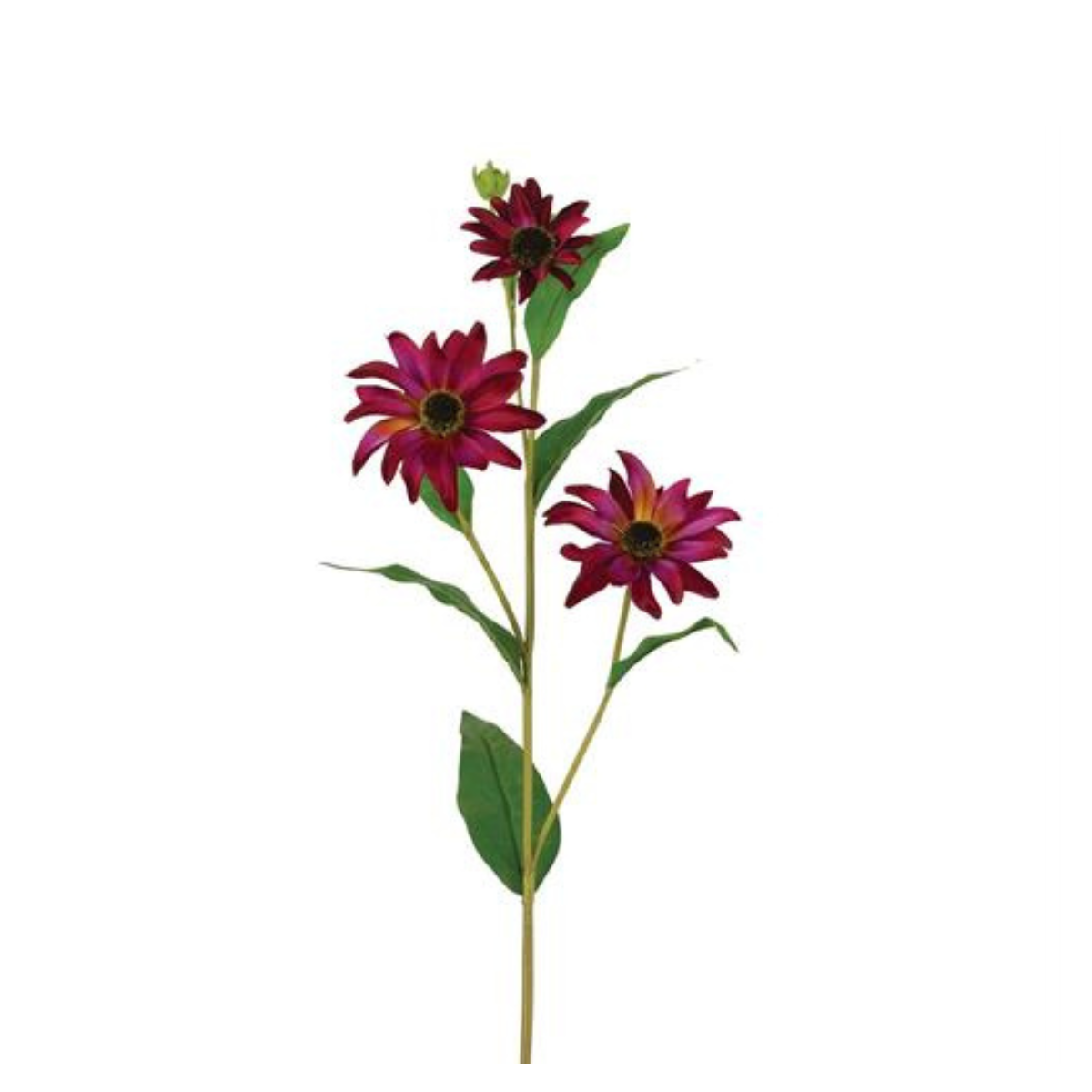31" Red Orange Black-Eyed Susan Spray for Fall Arrangements-6398-ROG Select Artificials