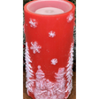 4x8 Red Snowman Fountain Candle – LED Lighted Holiday Candle with Remote Fantastic Craft