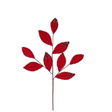 Red Velvet Glitter Magnolia Leaf Spray | Luxe Christmas Stem | 27" x 9 Leaves-XS255224 Craig Bachman