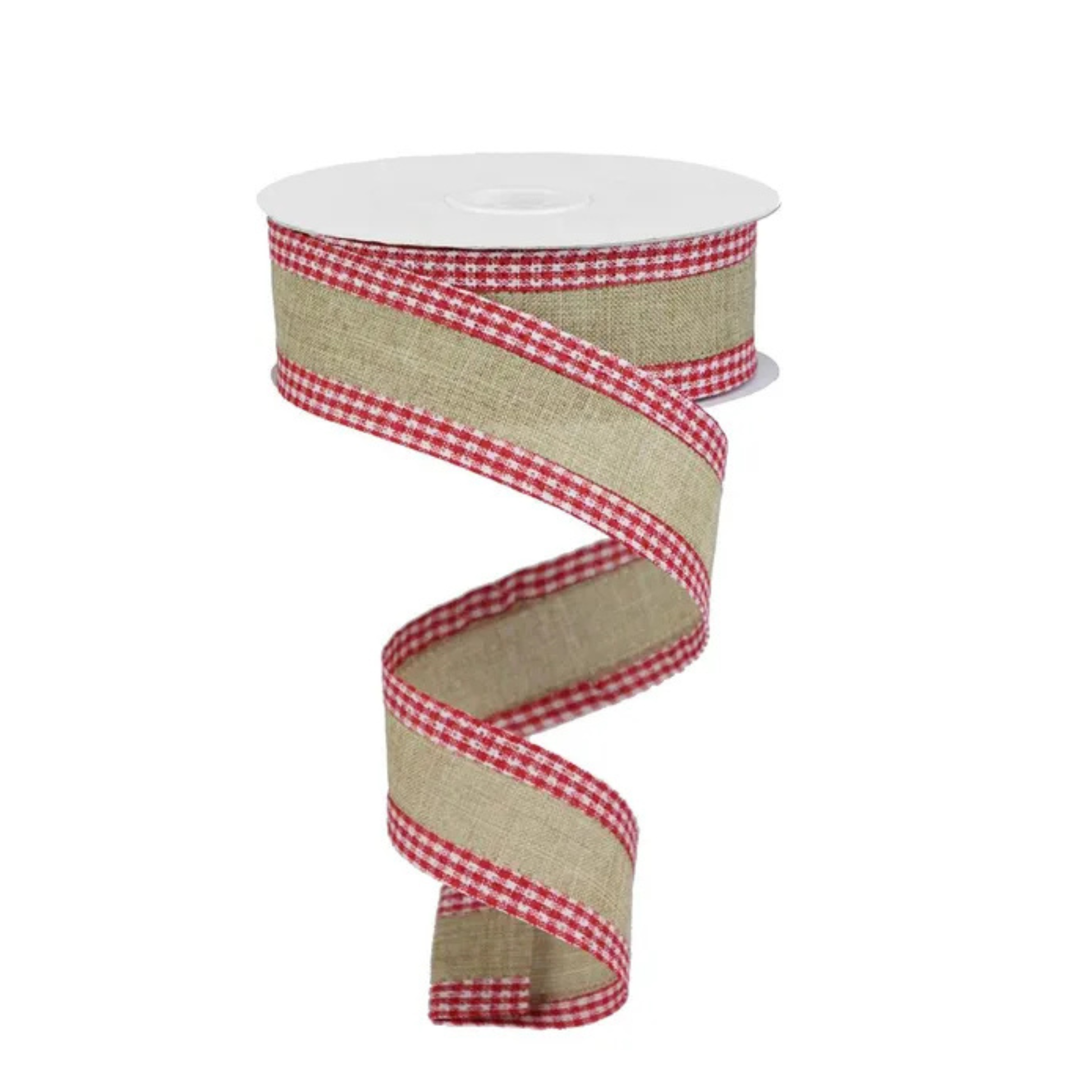Royal Burlap Gingham Edge Wired Ribbon – 1.5"x10yd -RGA1098R3 Craig Bachman