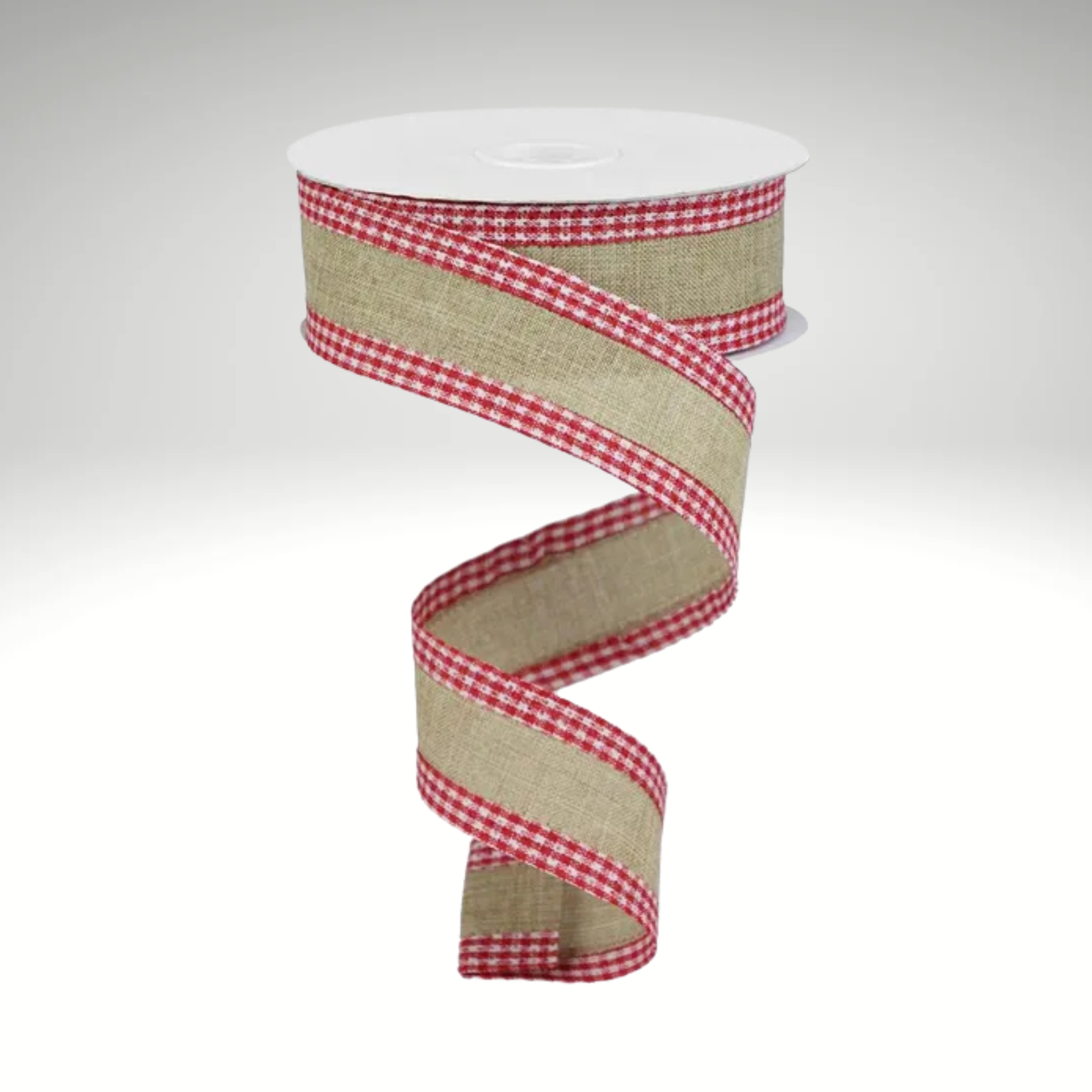 Royal Burlap Gingham Edge Wired Ribbon – 1.5"x10yd -RGA1098R3 Craig Bachman
