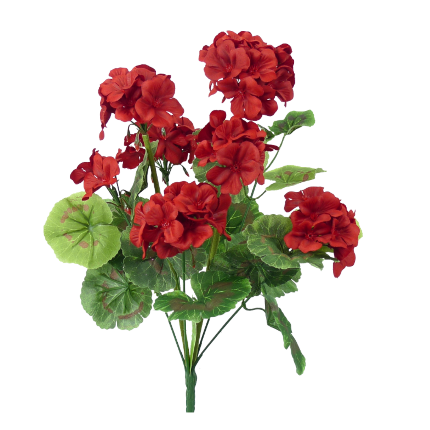 17 Inch Artificial Red Geranium Bush for Wreaths Arrangements and Decor-35043RD Liberty Floral