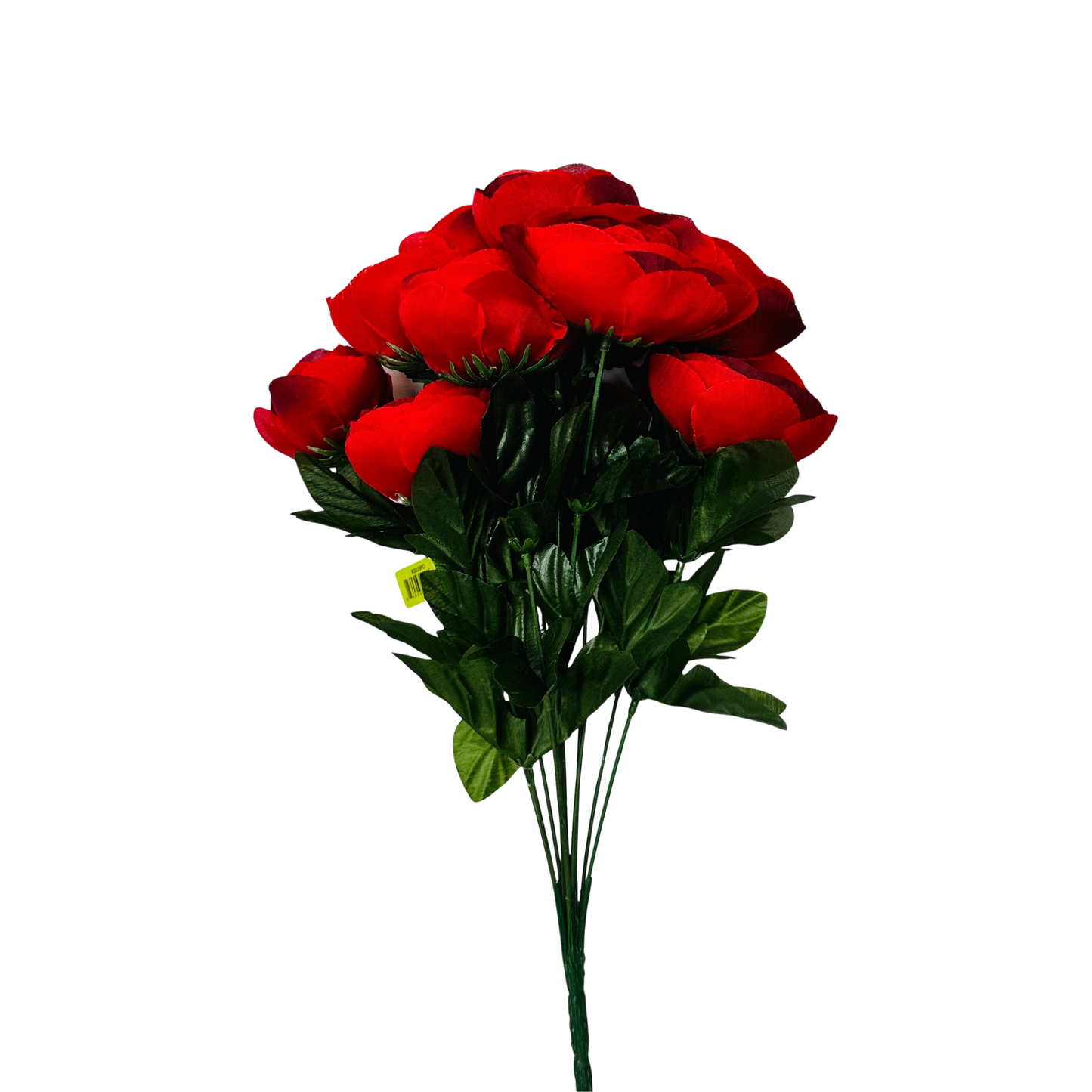 Artificial Red Ranunculus Bush 20 Inch Faux Flower Bush for Wreaths- Liberty Floral