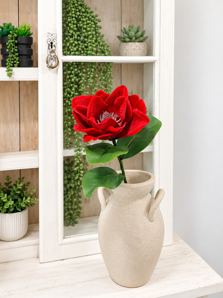 24" Red Velvet Magnolia Stem-283435 Direct Export