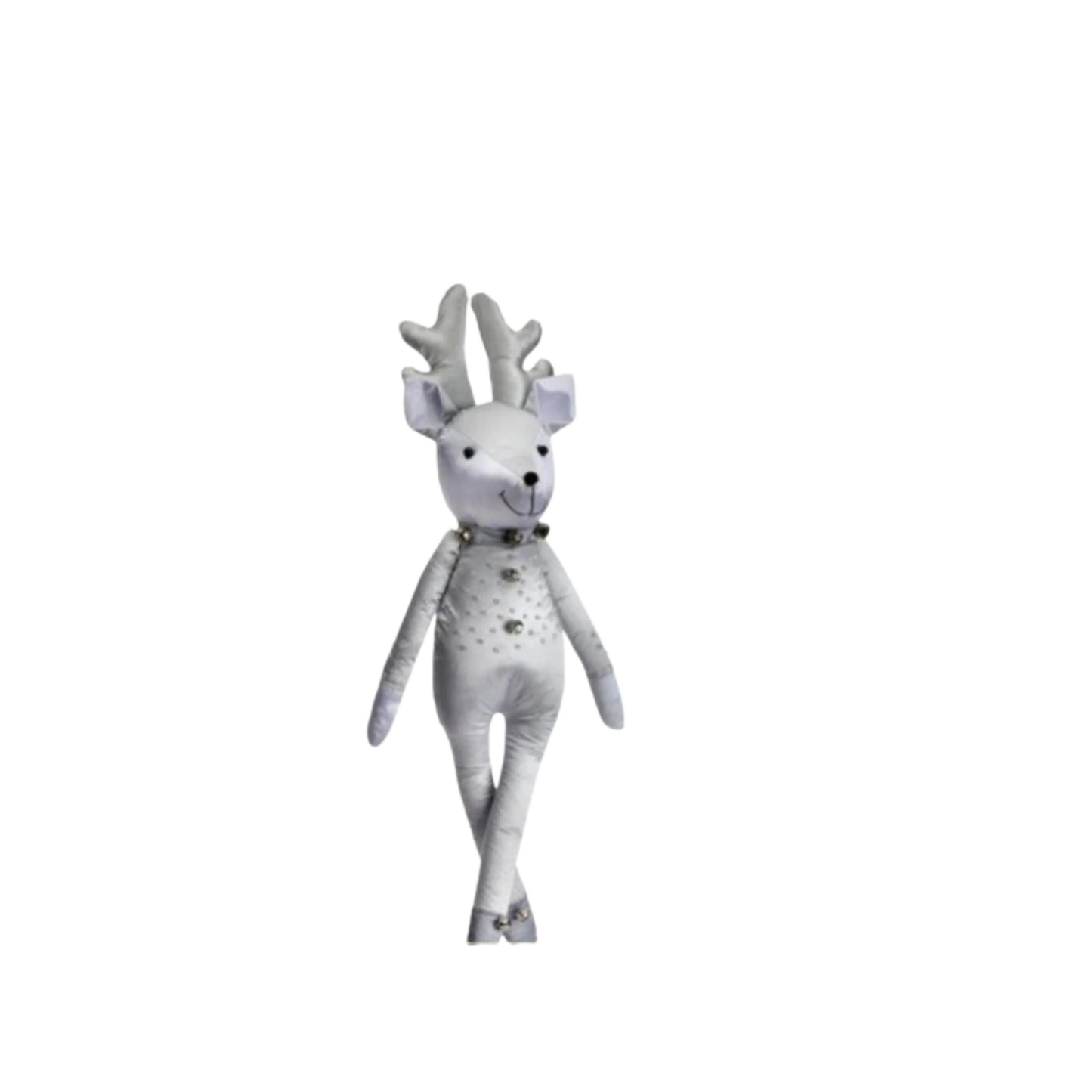 Plush White Deer Ornament 15.5 Inch Ice Palace Christmas Decor-MTX56635 TCTCrafts