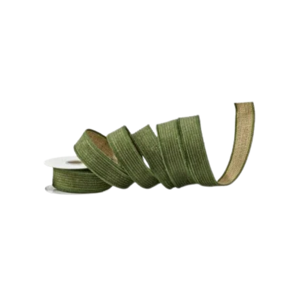 Regency Olive Green Corduroy Burlap Ribbon | Natural Texture | 1.5" x 5yd-MTH13801-GRN Regency International