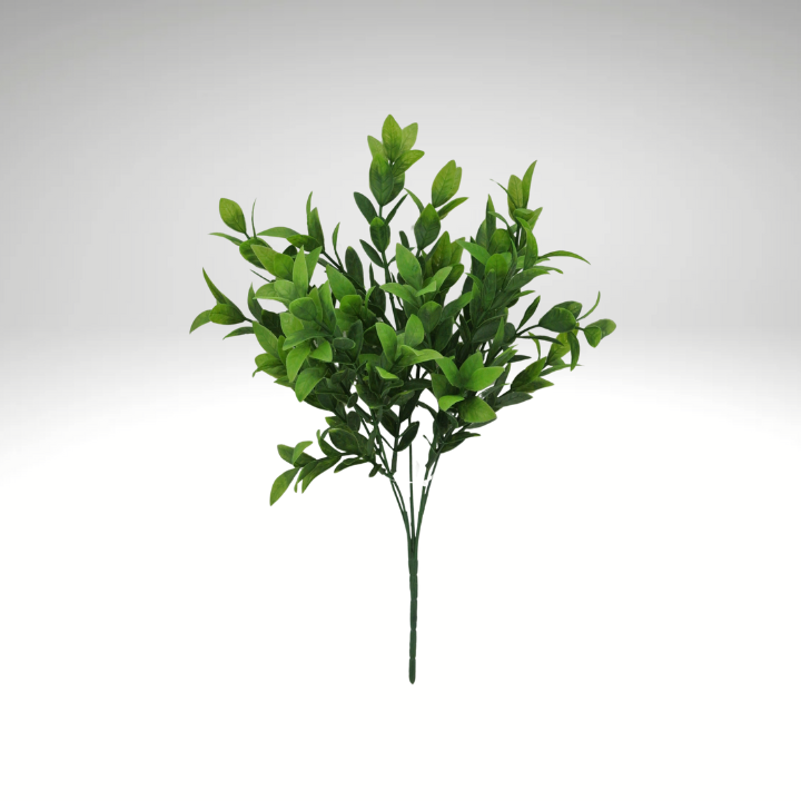 14" Faux Baby Ruscus Bush for Crafts & Greenery Decor-84814 Golden Bell
