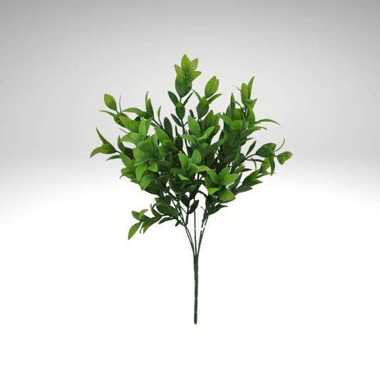 14" Faux Baby Ruscus Bush for Crafts & Greenery Decor-84814 Golden Bell