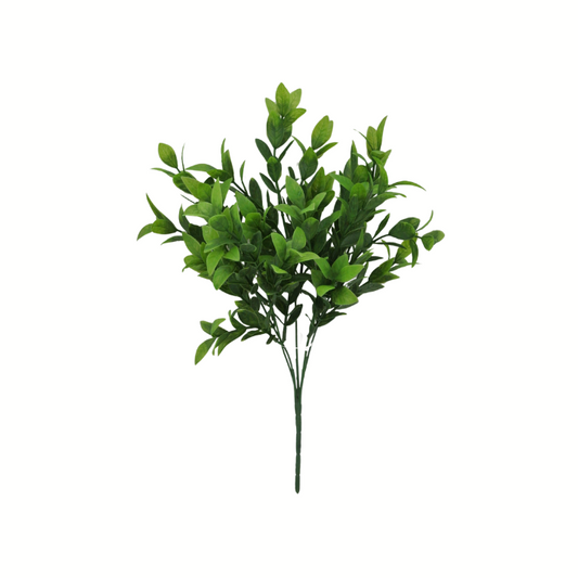 14" Faux Baby Ruscus Bush for Crafts & Greenery Decor-84814 Golden Bell