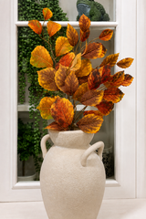 Artificial Golden Yellow and Rust Birch Leaf Stem — 34 Inch Fall Greenery Supply-42066A K & K Interiors