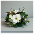 Rustic Magnolia & Antler Dough Bowl Centerpiece for Everyday and Winter Decor TCT Crafts