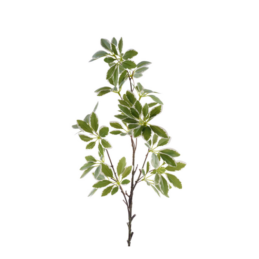 31.5" Artificial Schefflera Leaf Spray | Faux Greenery Stem for Floral Arrangements & Home Decor (FG662874)