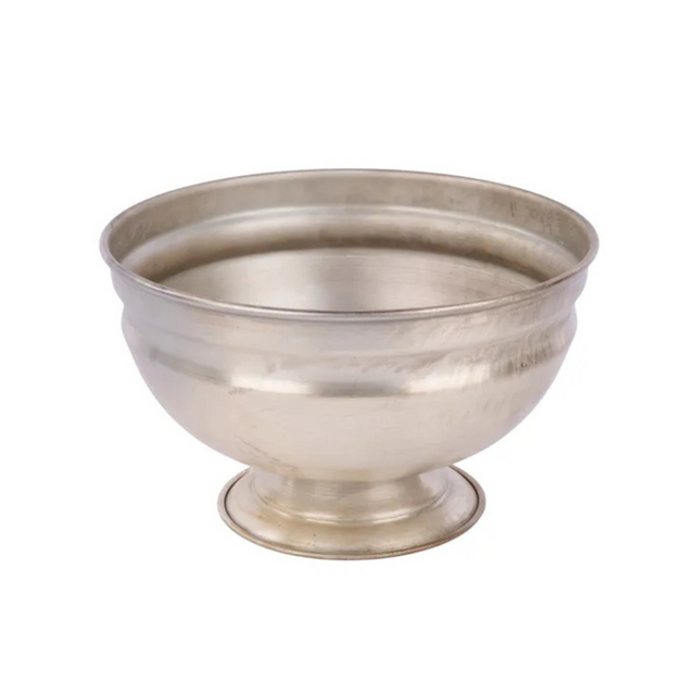 Silver Gold Metal Compote Bowl – 8"x5" Pedestal Vase for Weddings & Decor-KE280148 Craig Bachman