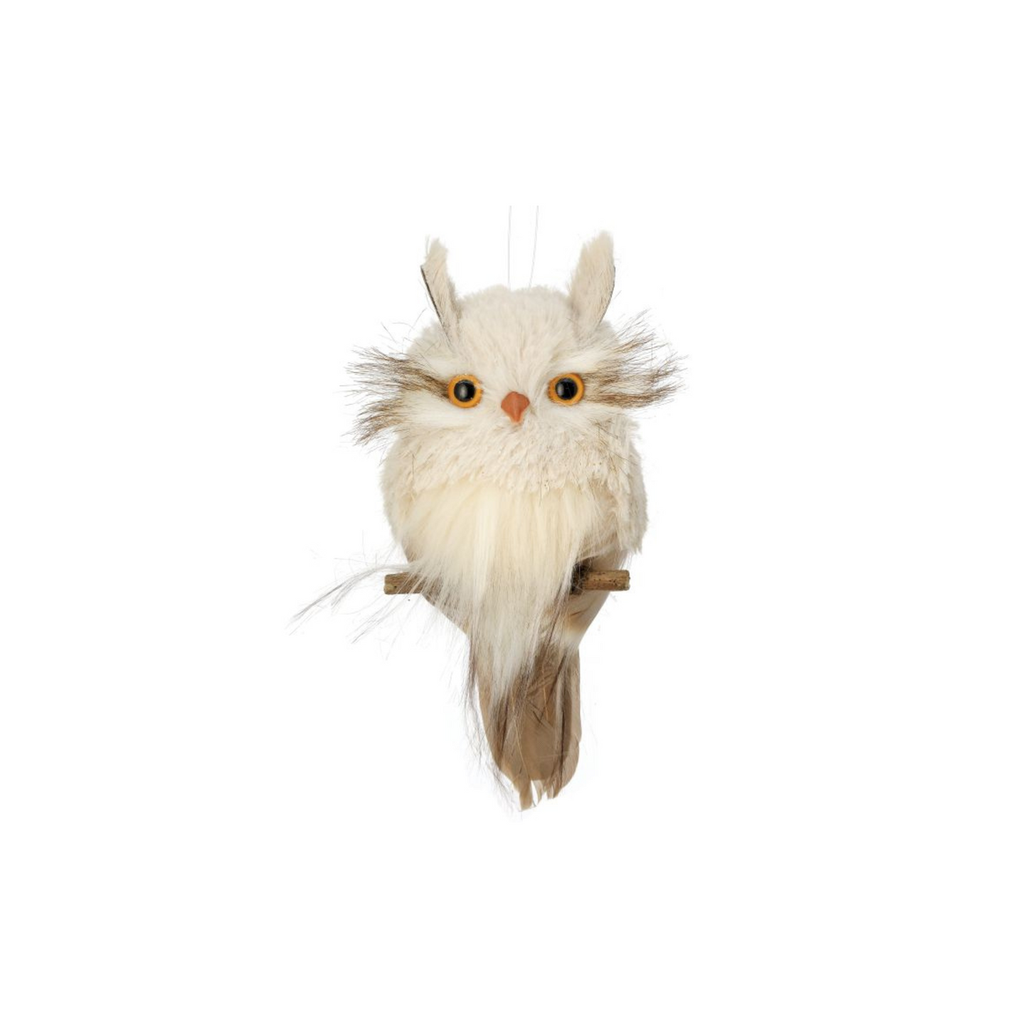 7" Snow Owl Ornament – Flat Back Woodland Christmas Decoration-MTX71197 Regency