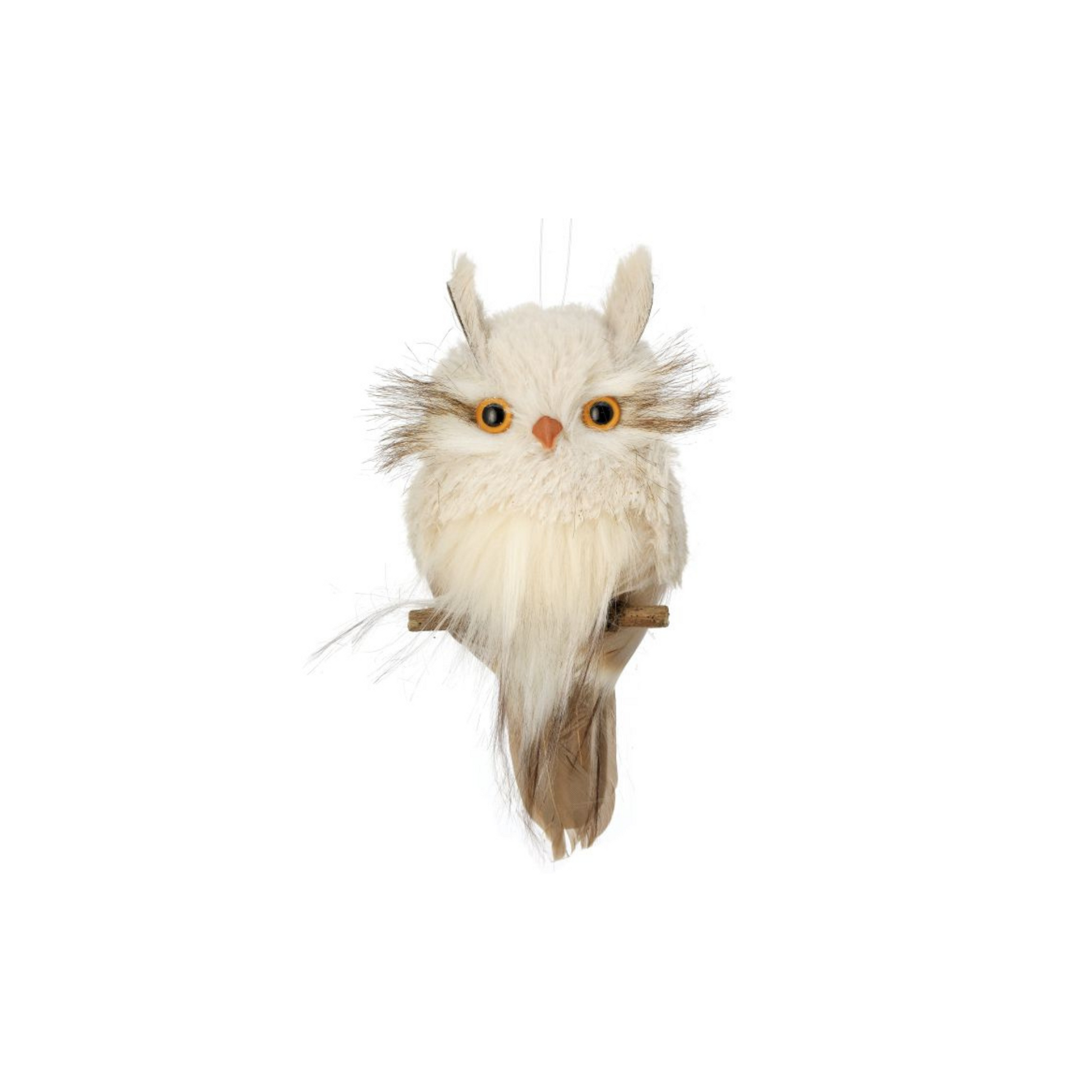 7" Snow Owl Ornament – Flat Back Woodland Christmas Decoration-MTX71197 Regency