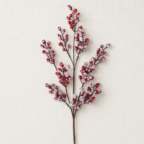 31" Snow Red Berry Spray - Festive Winter Decoration for Home and Crafts-83571 Liberty Floral