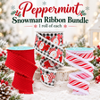 Peppermint Snowman Christmas Ribbon Bundle -CRB101 TCT Crafts Designs & Decor