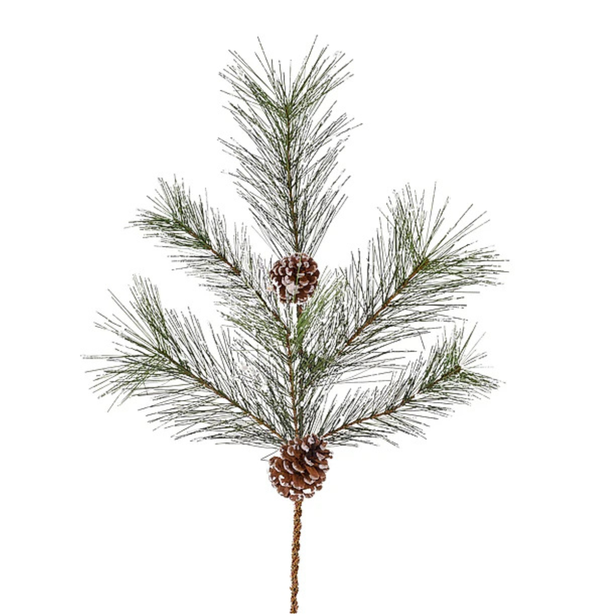 Snow Tip Pine Spray with Pinecones | Woodlands Christmas Stem | 24" Spray-XX8588 Craig Bachman