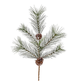 Snow Tip Pine Spray with Pinecones | Woodlands Christmas Stem | 24" Spray-XX8588 Craig Bachman