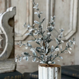 Snowy Frosted Winter Pick | Glittered Greenery Stem | 16.5" Holiday Floral Pick-XHP8817 Lancaster & Vintage