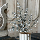 Snowy Frosted Winter Pick | Glittered Greenery Stem | 16.5" Holiday Floral Pick-XHP8817 Lancaster & Vintage