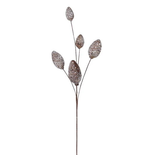 32" Snowy Pinecone Spray – Glittered Artificial Winter Stem for Christmas Decor Impressive Enterprises, Inc.