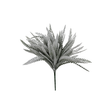 Snowy Button Fern Bush | Frosted Winter Filler | 19" Bush-85806 Golden Bell