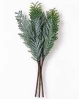 Lightly Snowy Fern Pine Stem Bundle 18" x3-511575 Impressive Enterprises