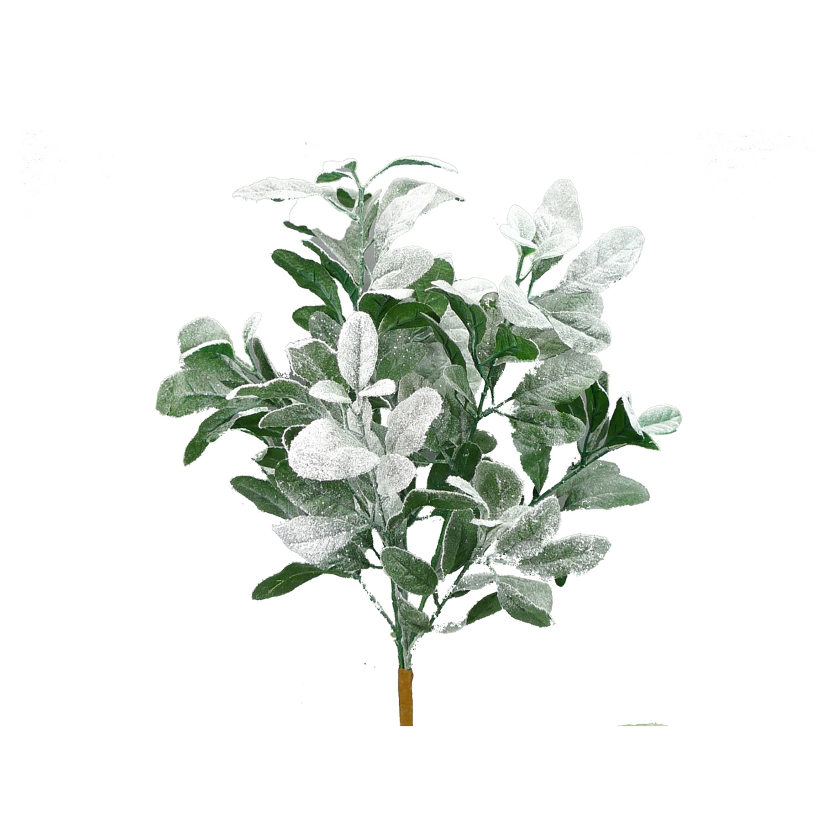 23" Frosted Lamb’s Ear Bush – Artificial Winter Greenery Pick (8 Stems)-84356SNOW Liberty Floral