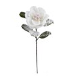Snowy Cream Magnolia Spray | Frosted Winter Floral Stem | 27.5" Spray-XM14833-CR Green Import