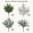 Snowy Winter Greenery Box-GB102 TCT Crafts Designs & Decor